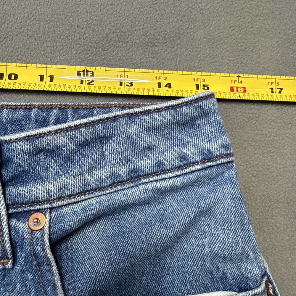 Madewell Jeans Womens 30 Blue Curvy 90s Straight Crop High Rise NQ204 - Picture 7 of 11